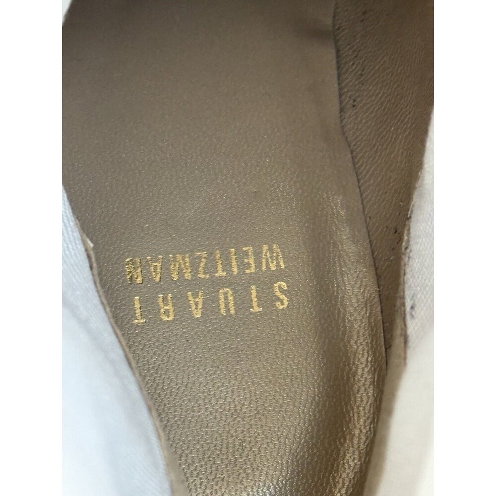 Stuart Weitzman Tan Leather Western Size 7 Heel Boots Turquoise - Picture 8 of 10